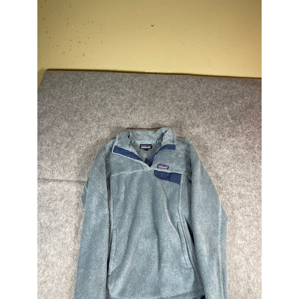 Patagonia Re-Tool Snap-T Fleece Pullover Blue Navy Medium Cozy Deep Pile25442 - Picture 2 of 5